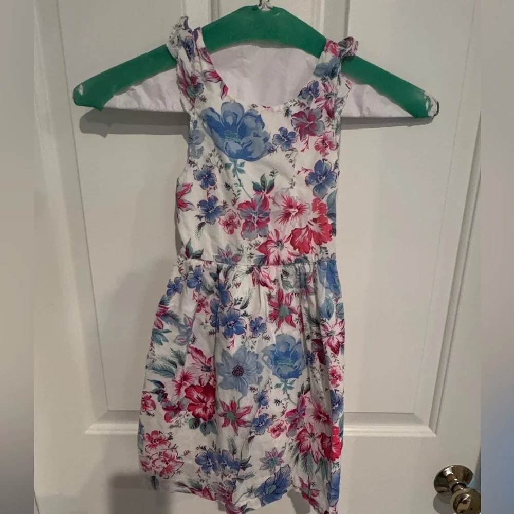 ☃️GAP Floral Kids Dress - White, Blue, and Pink